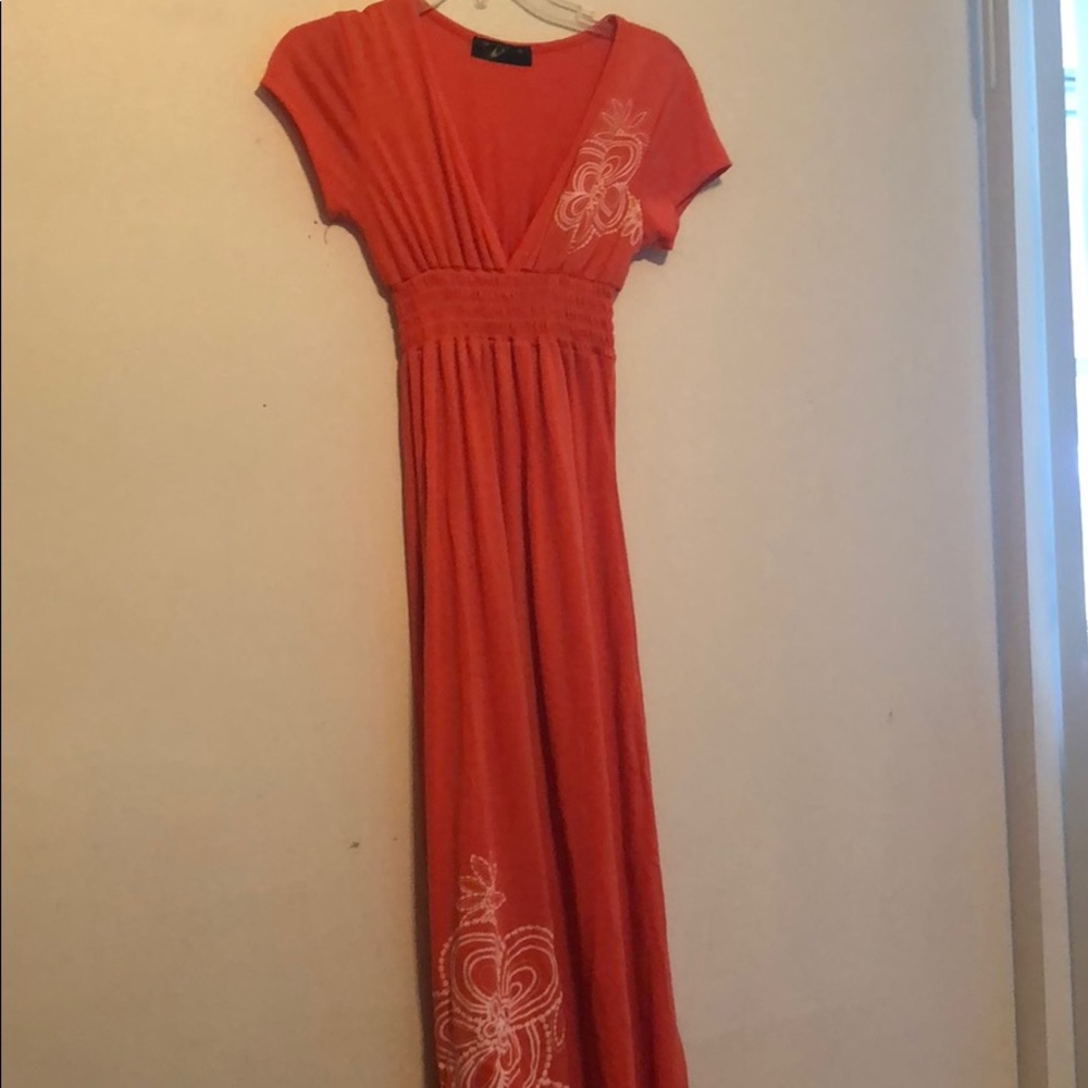 Long floral print sundress